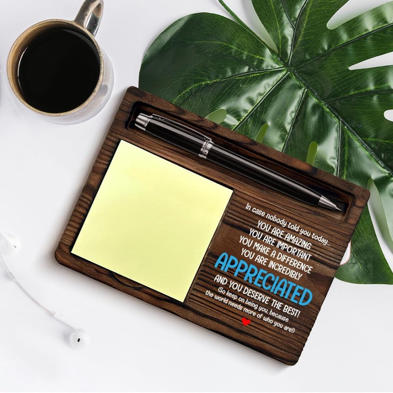 YGBF Office Sticky Note Holder Appreciation Gifts for Coworkers Employees Teammate You are Appreciated Self-Stick Note Pad Holders Office Cubicle Decor - Image 5